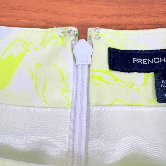 French Connection‎ Floral Print Sleeveless Sheath Pencil Dress Sz 6 Yellow Green - Picture 4 of 13